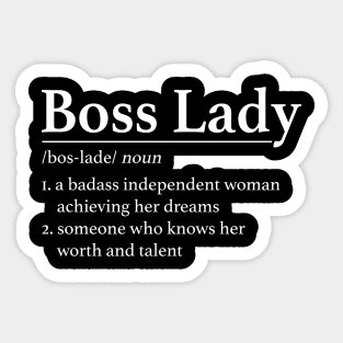 Boss Lady Funny Sticker